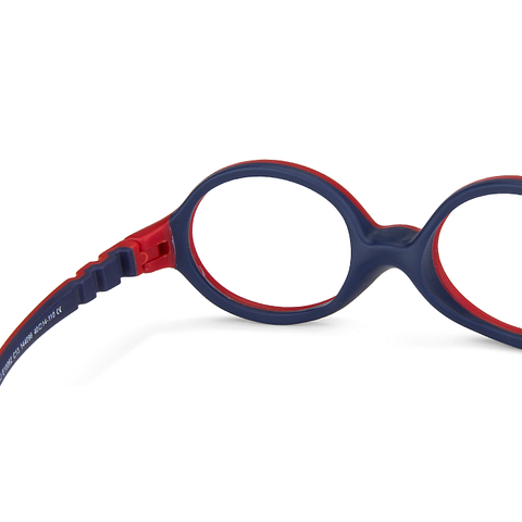 Hooper online Matte Red Blue Full Rim Oval left side