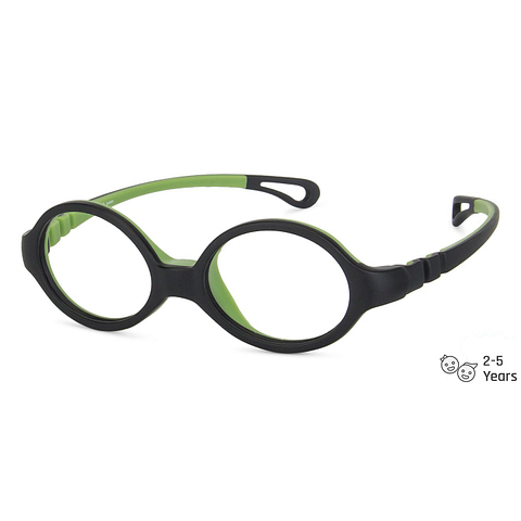 Hooper online Matte Black Green Full Rim Oval right side