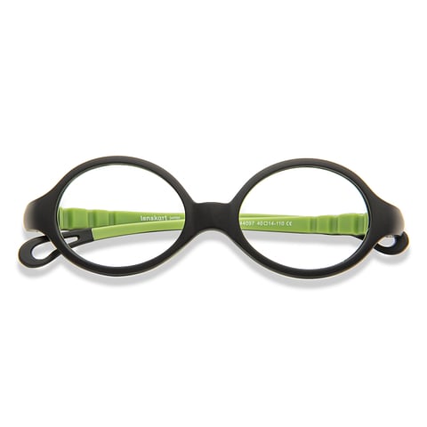 Hooper online Matte Black Green Full Rim Oval left side