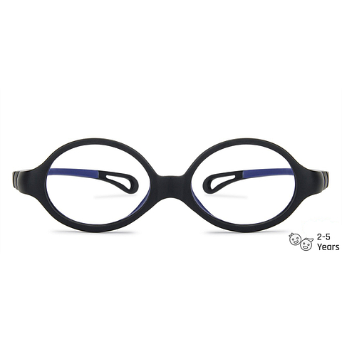 Hooper online Matte Black Blue Full Rim Oval left side