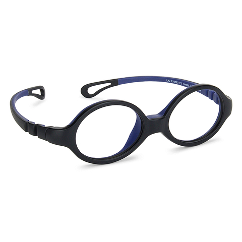 Hooper online Matte Black Blue Full Rim Oval left side