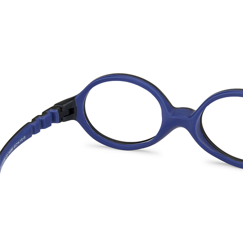 Hooper online Matte Black Blue Full Rim Oval left side