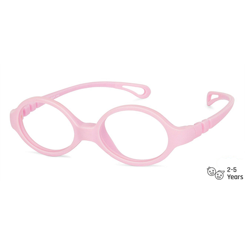 Hooper Online Pink Transparent Full Rim Round left side Hooper Online Pink Transparent Full Rim Round left side