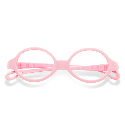 Hooper Online Pink Transparent Full Rim Round left side Hooper Online Pink Transparent Full Rim Round left side
