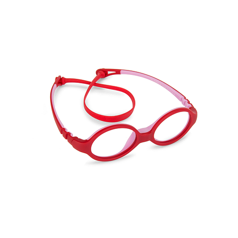 Hooper online Matte Red Pink Full Rim Oval left side