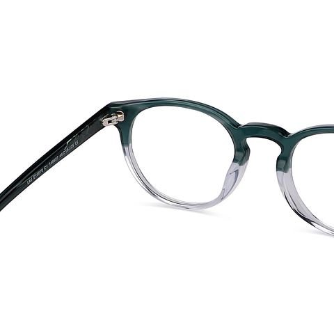 Hooper Online Green Transparent Full Rim Round right side