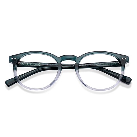 Hooper Online Green Transparent Full Rim Round left side