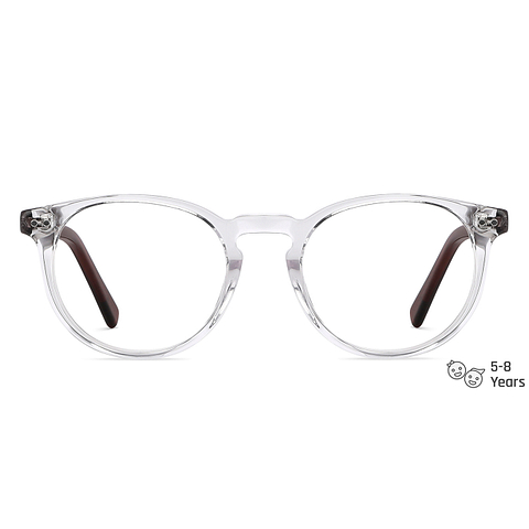 Hooper Online Crystal Transparent Full Rim Round left side