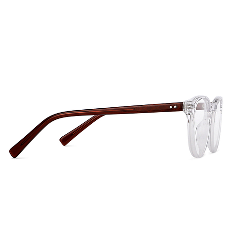 Hooper Online Crystal Transparent Full Rim Round left side