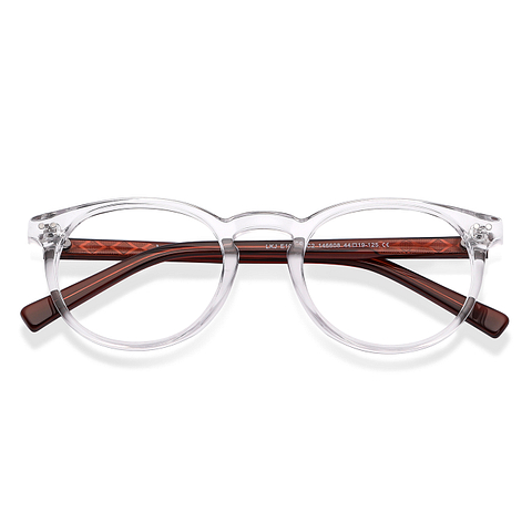 Hooper Online Crystal Transparent Full Rim Round left side