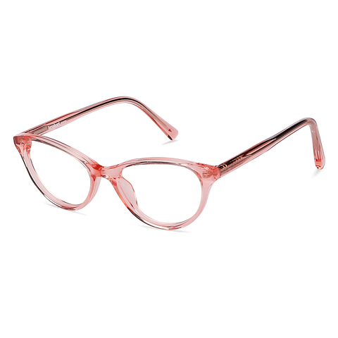 Hooper Online Pink Transparent Full Rim Cat Eye right side
