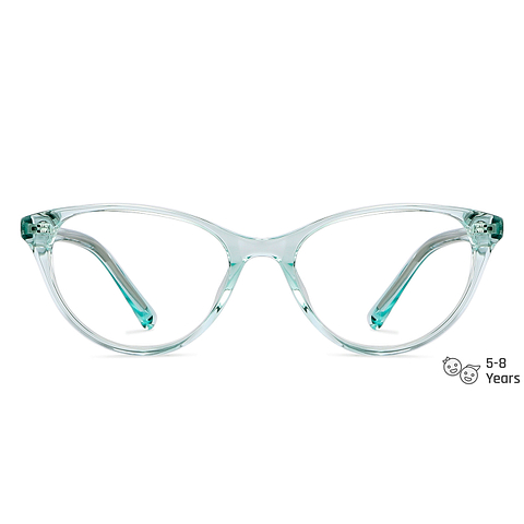 Hooper online Green Transparent Full Rim Cat Eye left side