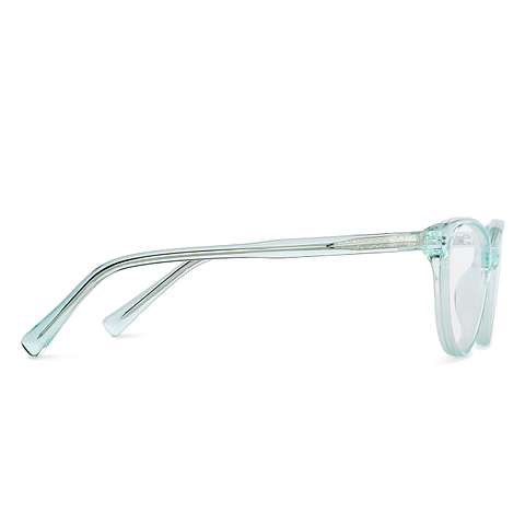 Hooper Online Green Transparent Full Rim Cat Eye left side