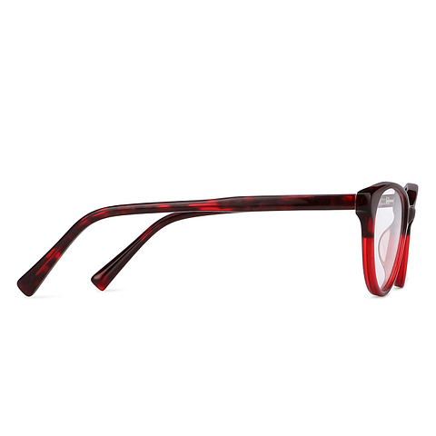 Hooper Online Red Full Rim Cat Eye left side