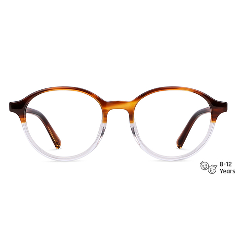 Hooper Online Brown Transparent Full Rim Round left side