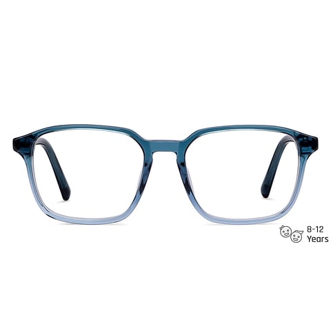 Hooper Online Blue Transparent Full Rim Square left side