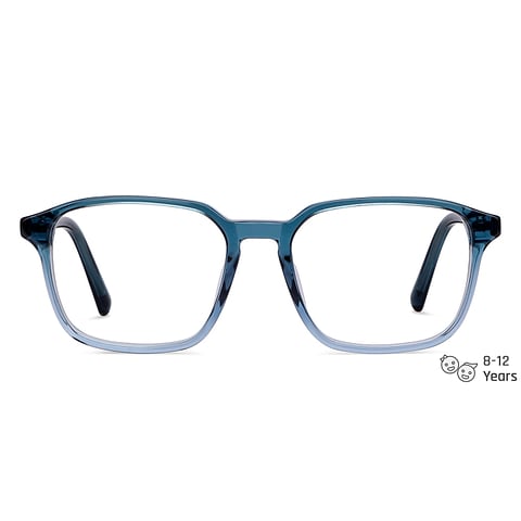 Hooper online Blue Transparent Full Rim Square left side