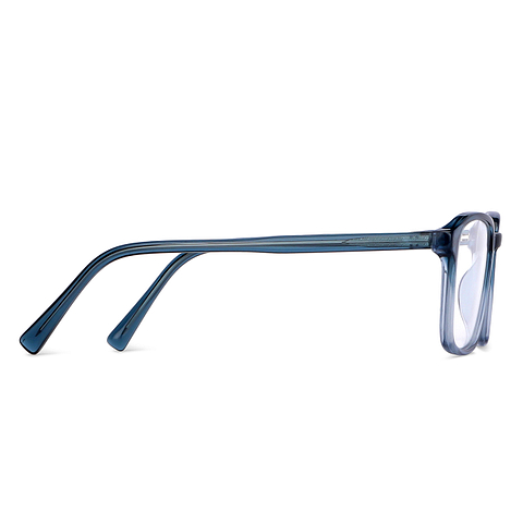 Hooper online Blue Transparent Full Rim Square left side