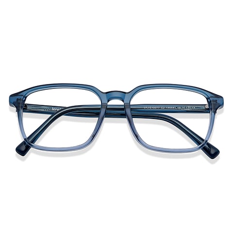 Hooper online Blue Transparent Full Rim Square left side