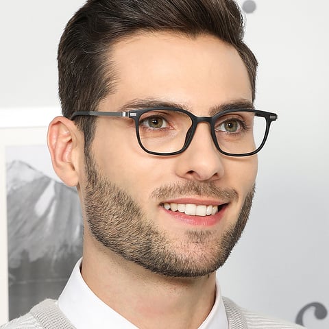 Lenskart Air Online Black Full Rim Rectangle left side
