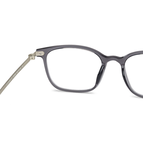 Lenskart Air Online Grey Transparent Full Rim Square right side