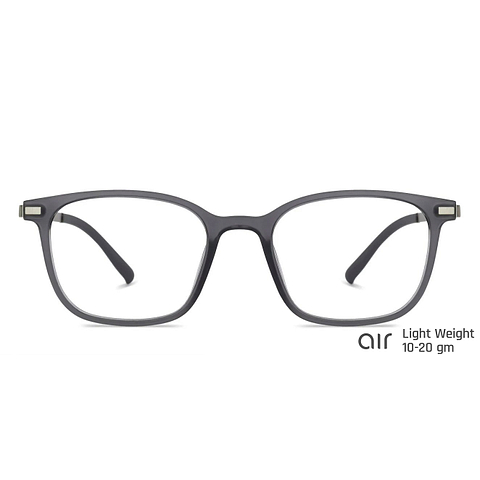 Lenskart Air Online Grey Transparent Full Rim Square left side