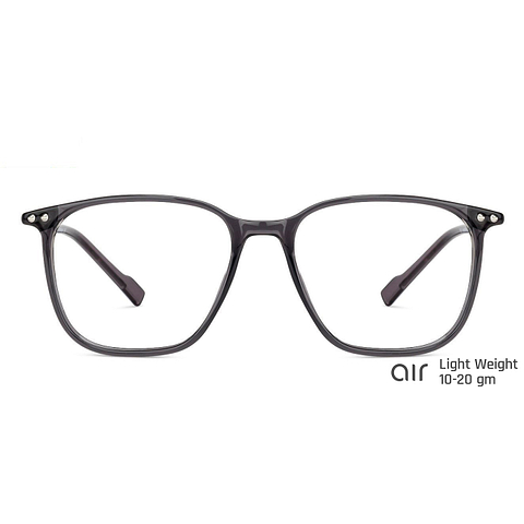 Lenskart Air Online Gray Transparent Full Rim Square left side