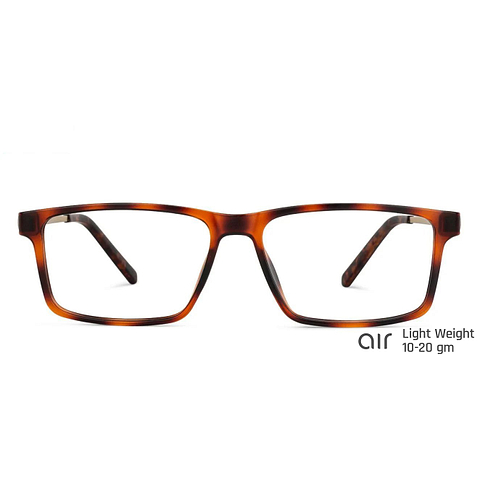 Lenskart Air Online Brown Tortoise Full Rim Rectangle left side