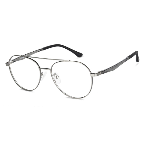 Lenskart Air Online Mid Gunmetal Full Rim Aviator right side
