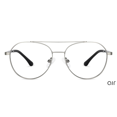 Lenskart Air Online Mid Gunmetal Full Rim Aviator left side