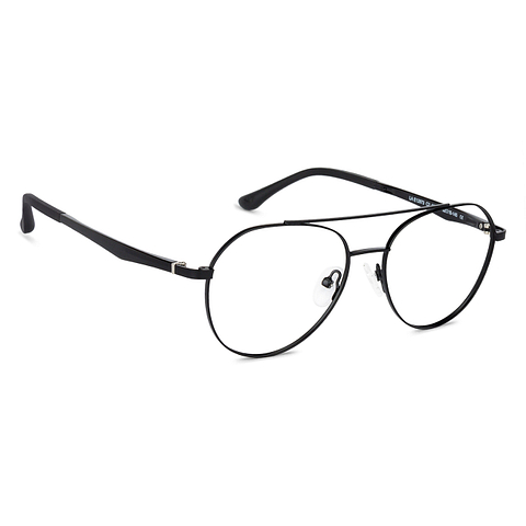 Lenskart Air Online Black Full Rim Aviator left side