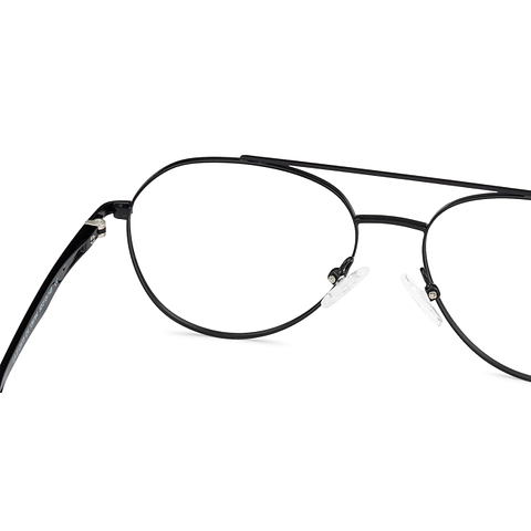 Lenskart Air Online Black Full Rim Aviator left side