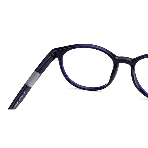 Lenskart Air Online Sky Blue Full Rim Round left side