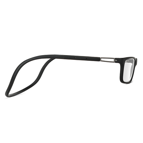 LENSKART PREMIUM READERS SNAP AND FOLD-Matte Black Silver Black Full Rim Rectangle LENSKART PREMIUM READERS LK E13688-C1-D  Only For  2 5 Power right side