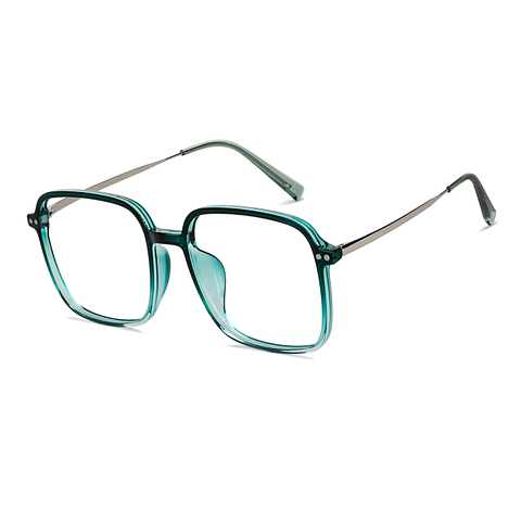 Lenskart Air Online Green Transparent Full Rim Square left side