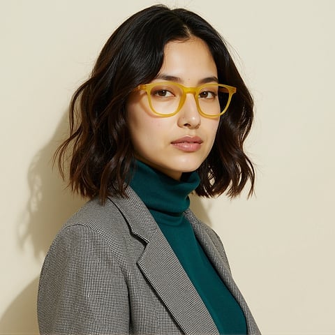 Lenskart Hustlr Amber Full Rim Square left side