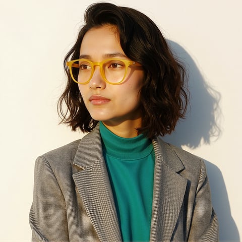 Lenskart Hustlr Amber Full Rim Square right side