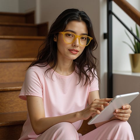 Lenskart Hustlr Amber Full Rim Square right side