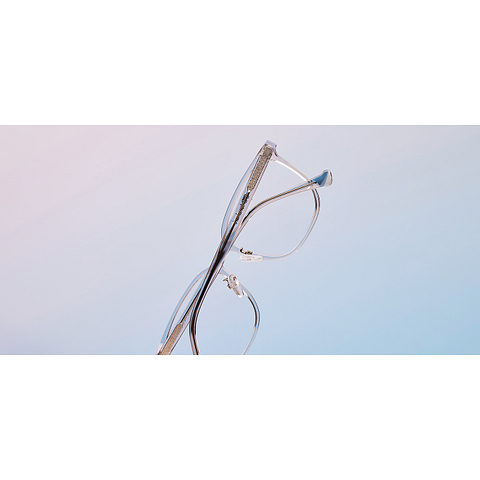 Lenskart Gray Transparent Full Rim Square right side