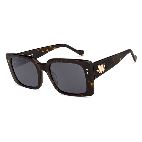 Lenskart Light Brown Full Rim Rectangle left side