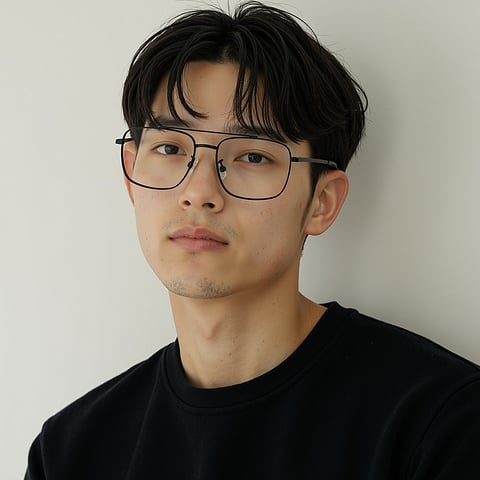 Lenskart Black Full Rim Aviator left side