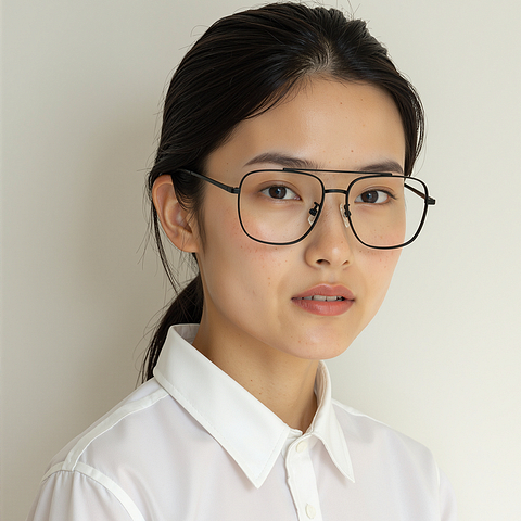 Lenskart Black Full Rim Aviator right side