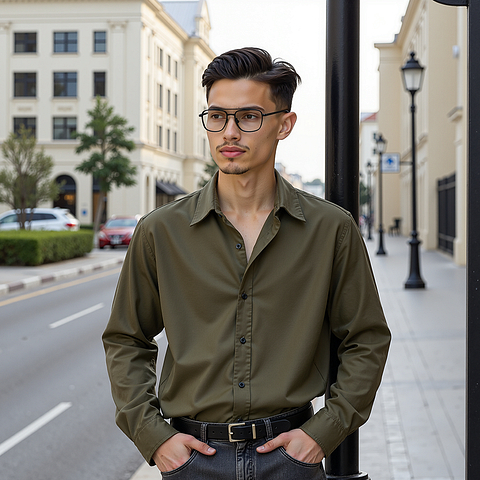 Lenskart Black Full Rim Aviator left side