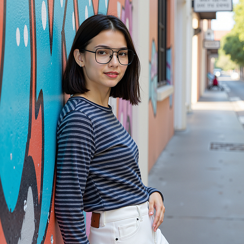 Lenskart Black Full Rim Aviator right side