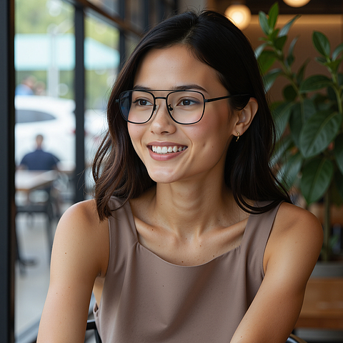 Lenskart Black Full Rim Aviator right side