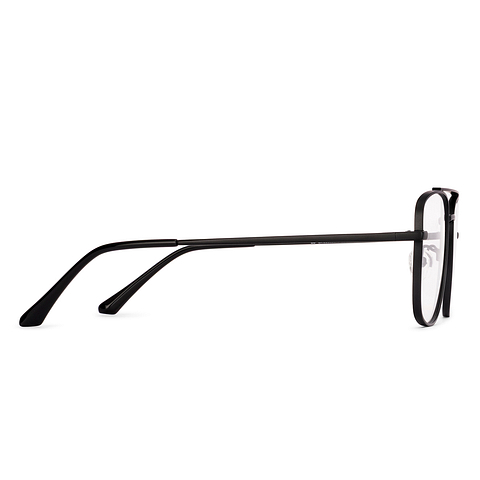 Lenskart Black Full Rim Aviator left side