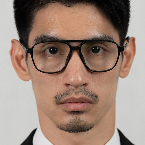 Lenskart Black Full Rim Aviator right side