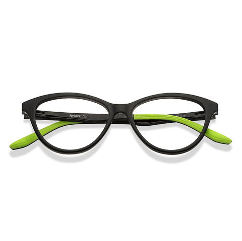 Lenskart Air Online Black Full Rim Cat Eye left side