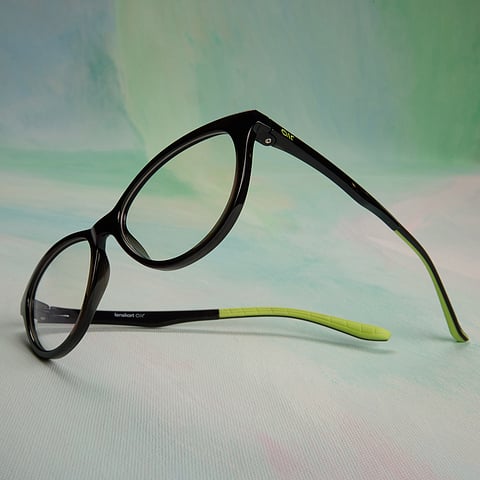 Lenskart Air Online Black Full Rim Cat Eye left side