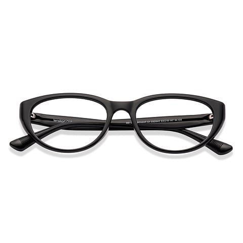 Lenskart Air Black Full Rim Cat Eye left side